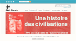 Desktop Screenshot of editionsladecouverte.fr