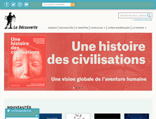 Tablet Screenshot of editionsladecouverte.fr